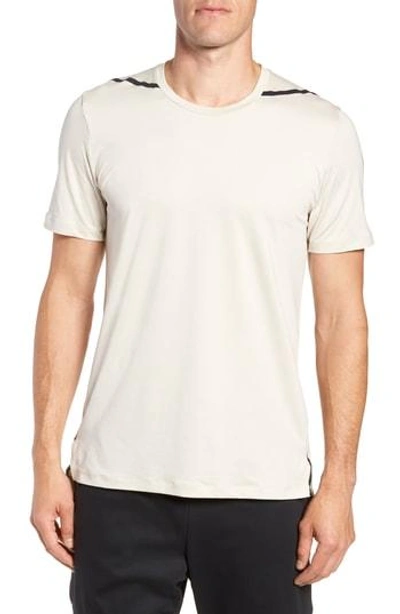 Shop Nike Dry Max Training T-shirt In Sand/ White/ Cobalt/ Black