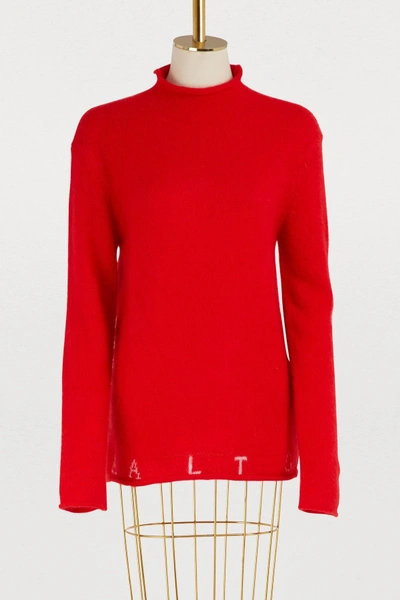 Shop Aalto Mohair Sweater In Red