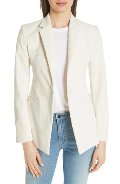Shop Theory Corduroy Power Jacket In Dover White