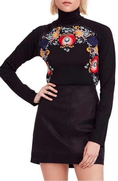 Free People Disco Rose Top In Black ModeSens