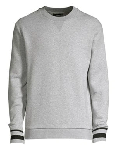 Shop J. Lindeberg Active Tomas Terry Sweatshirt In Grey Melange
