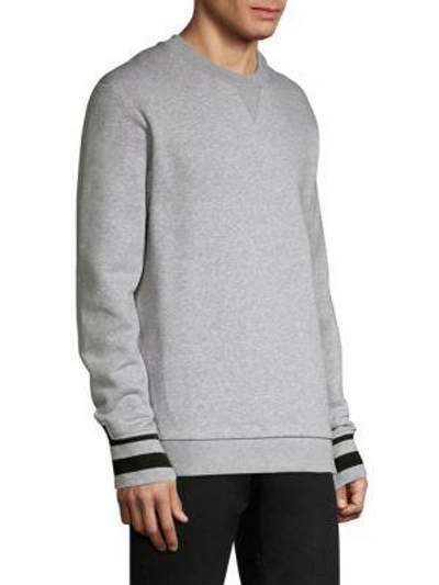 Shop J. Lindeberg Active Tomas Terry Sweatshirt In Grey Melange