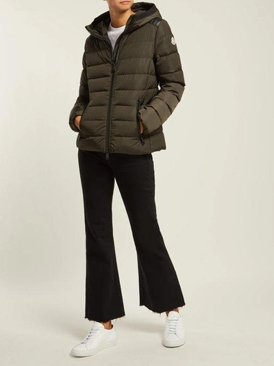 Zuigeling Marco Polo Kantine Moncler Tetras Channel-quilted Puffer Jacket In Olive | ModeSens