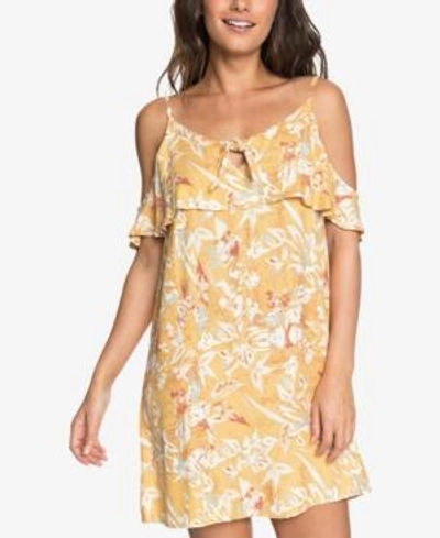 Shop Roxy Juniors' Still Waking Up Dress In Medium Yellow