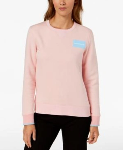 Shop Calvin Klein Jeans Est.1978 Logo Sweatshirt In Chintz Rose