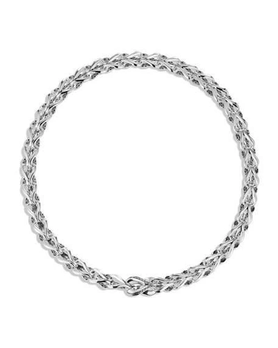 Shop John Hardy Classic Chain 10mm Link Necklace, 18"l In Silver