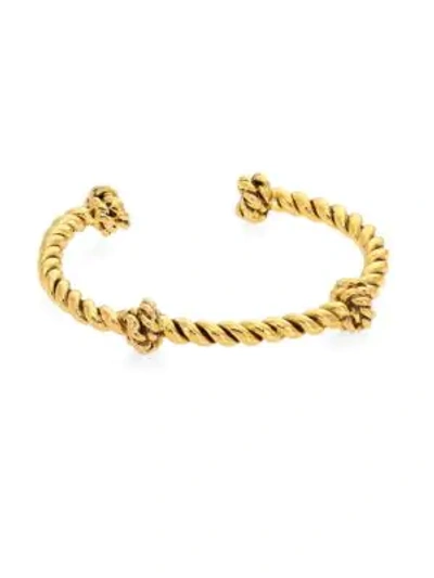 Shop Aurelie Bidermann Palazzo Rope Bracelet In Gold