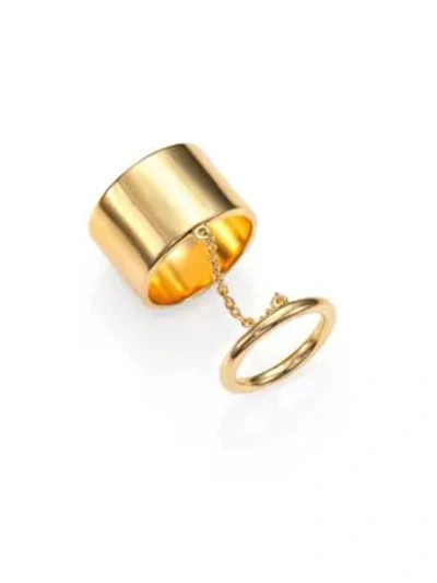 Shop Elizabeth And James Mies Knuckle Ring In Gold
