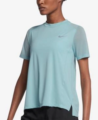 Shop Nike Dry Miler Running Top In Ocean Bliss