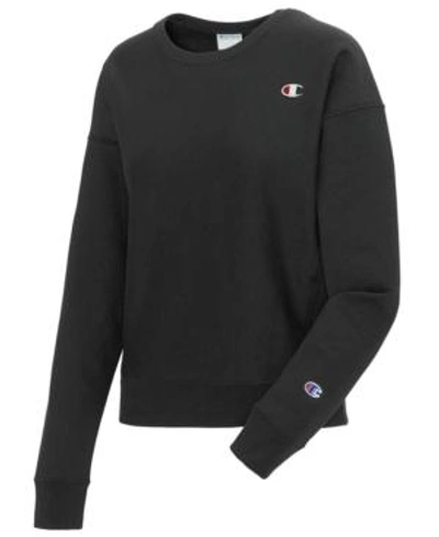 Shop Champion Reverse-weave Sweatshirt In Black