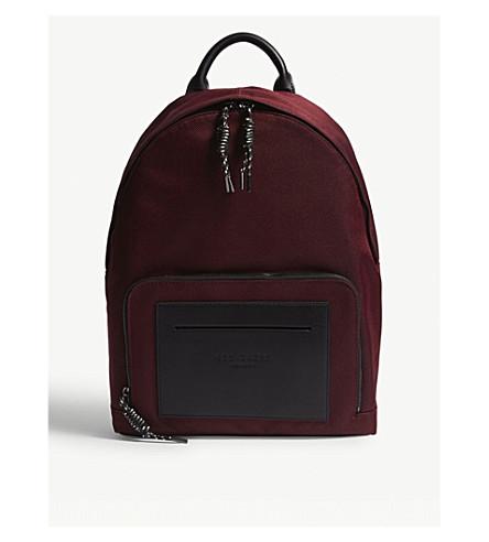 ted baker filer smart nylon backpack