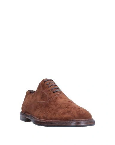 Shop Dolce & Gabbana Lace-up Shoes In Camel
