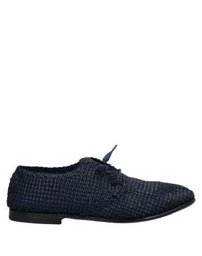 Shop Damy Lace-up Shoes In Dark Blue