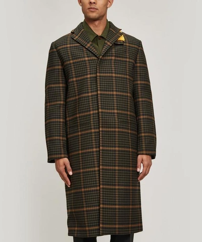 Shop Oamc Cage Wool-blend Coat