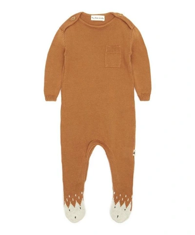 Shop My Little Cozmo Milwaukee Overall With Feet 0-12 Months In Brown
