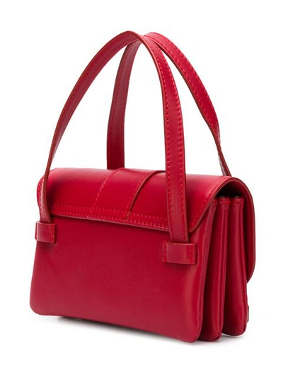 Shop Jacquemus Foldover Mini Handbag In Red