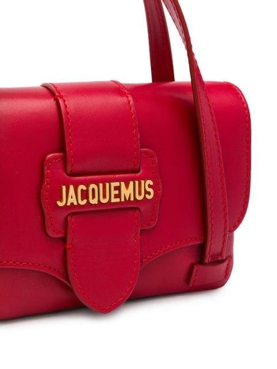Shop Jacquemus Foldover Mini Handbag In Red