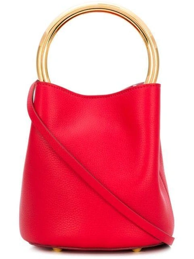 Shop Marni Pannier Tote Bag In Red