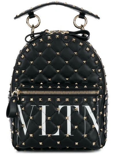 Shop Valentino Rockstud Small Backpack - Black