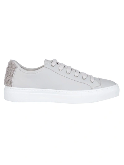Shop Fabiana Filippi Embellished Heel Sneakers In Grey