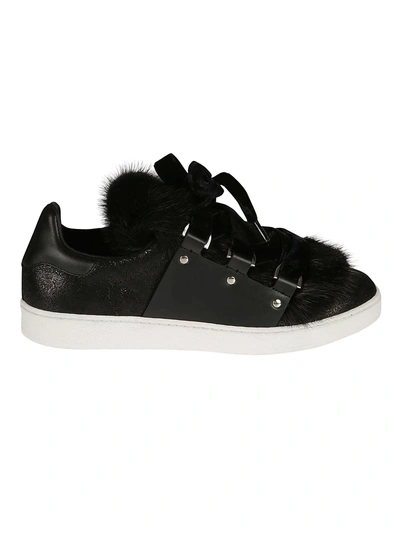 Shop Moncler Ambre Sneakers In Black