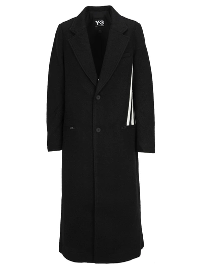 Shop Y-3 Adidas Y3 Coat In Black