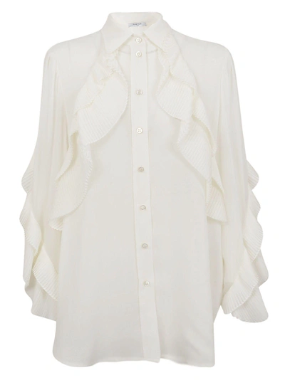 Shop Givenchy Ruffled Blouse In Off White