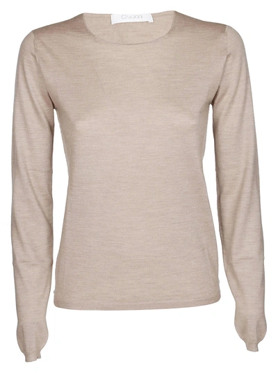 Shop Cruciani Round Neck Sweater In Beige