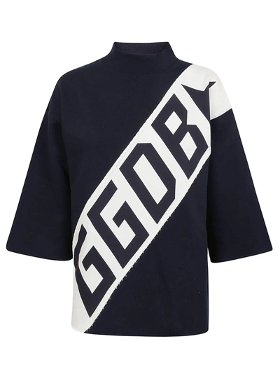 Shop Golden Goose Ggdb Logo Sweater In Dark Navy