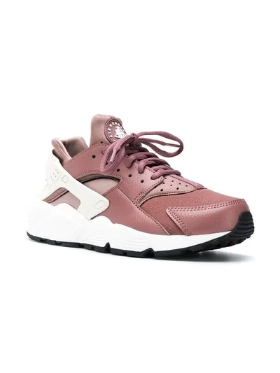 Shop Nike Air Huarache Run Sneakers - Pink In Pink & Purple