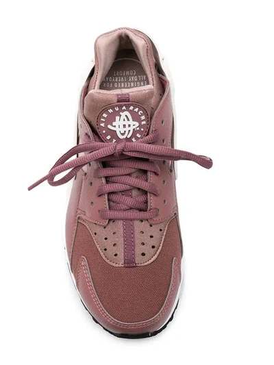 Shop Nike Air Huarache Run Sneakers - Pink In Pink & Purple