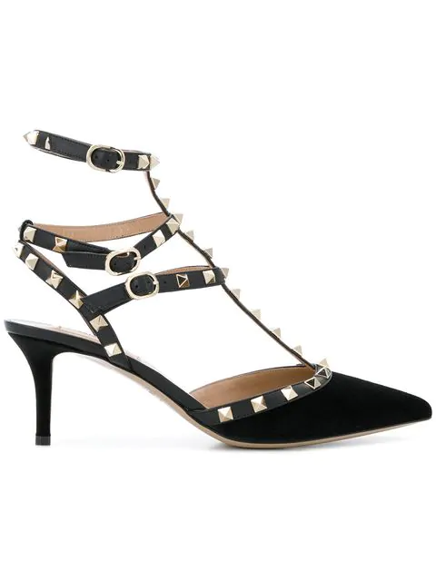 valentino velvet rockstud pump