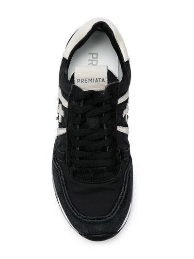 Shop Premiata Kim Low Top Sneakers In Black