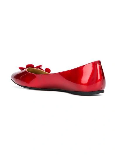 Shop Marc Jacobs Daisy Ballerina Flats In Red