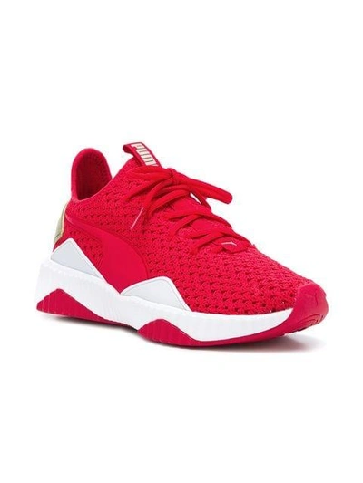 Shop Puma X Selena Gomez Defy Varsity Sneakers In Red