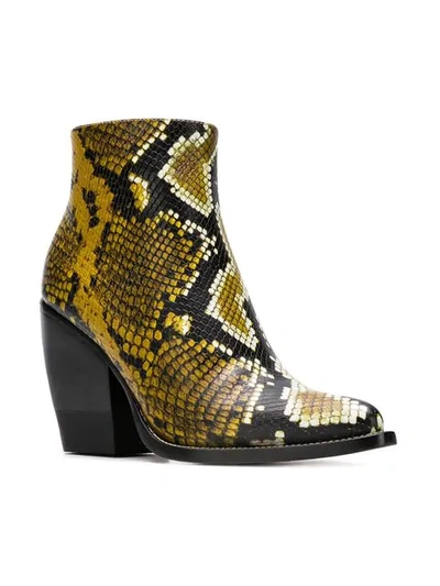 python printed boots