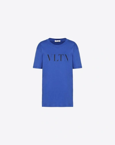 Shop Valentino Vltn T-shirt In Blue