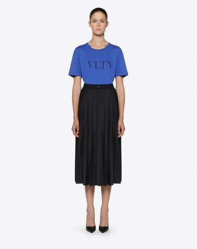 Shop Valentino Vltn T-shirt In Blue