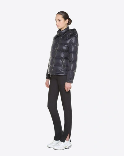 Shop Valentino Rockstud Untitled Down Coat In Black