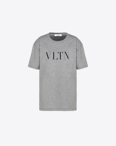 Shop Valentino Vltn T-shirt In Grey