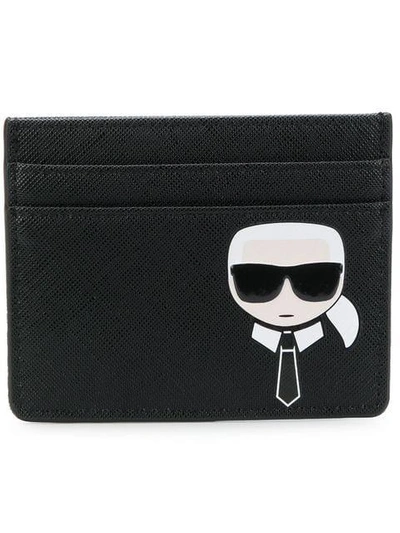 Shop Karl Lagerfeld Karl Motif Cardholder In Black