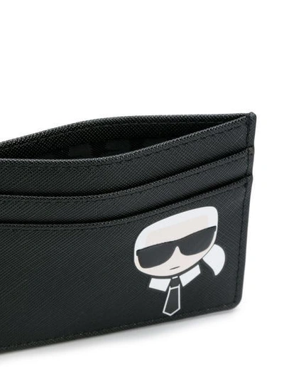 Shop Karl Lagerfeld Karl Motif Cardholder In Black
