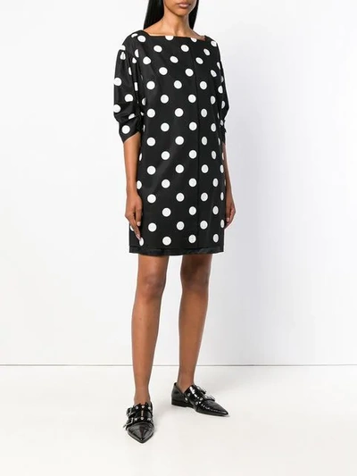 Shop Marc Jacobs Polka Dot Mini Dress - Black