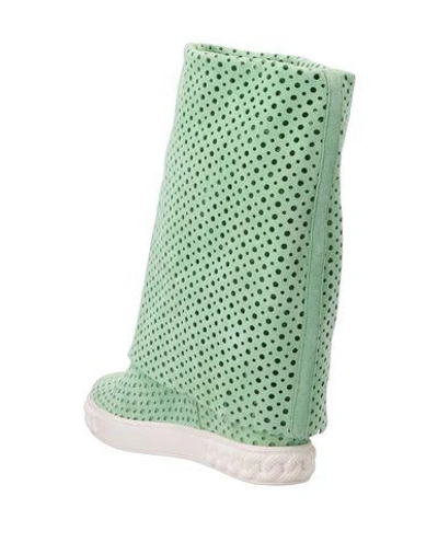 Shop Casadei Ankle Boot In Light Green