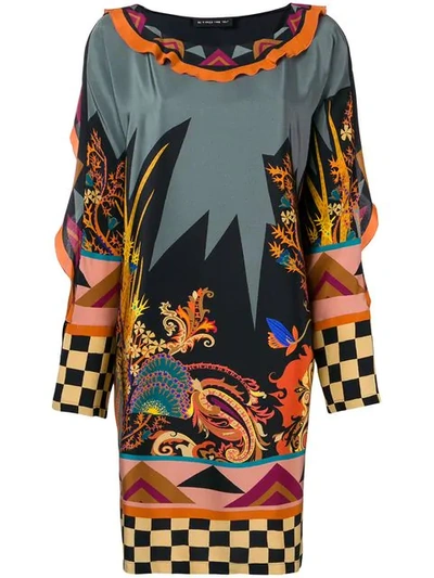Shop Etro All-over Printed Shift Dress - Green