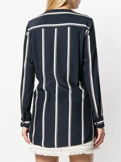 Shop Rag & Bone Striped Blouse In Blue