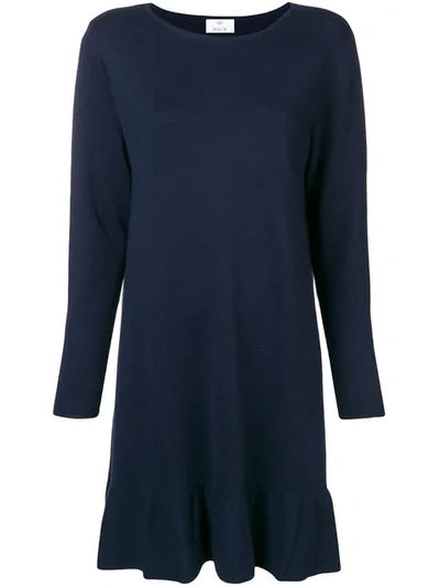 Shop Allude Knitted Dress - Blue
