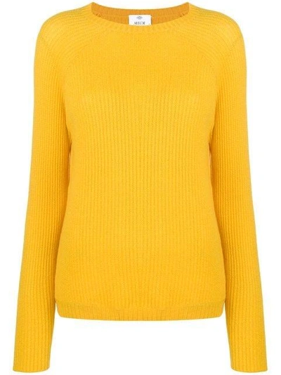 Shop Allude Knit Jumper - Yellow & Orange