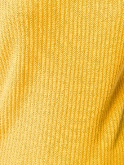 Shop Allude Knit Jumper - Yellow & Orange