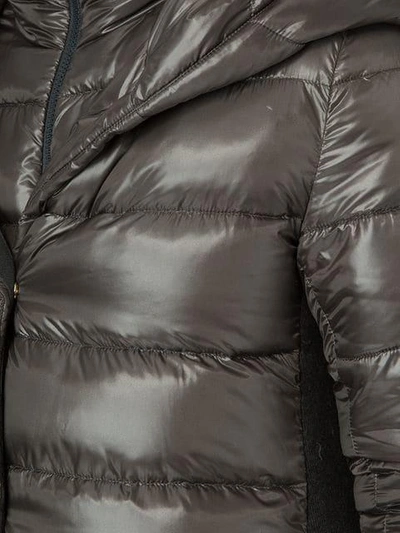 Shop Herno Hooded Padded Jacket - Grey